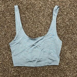 Free Peoplele Blue Crop Top